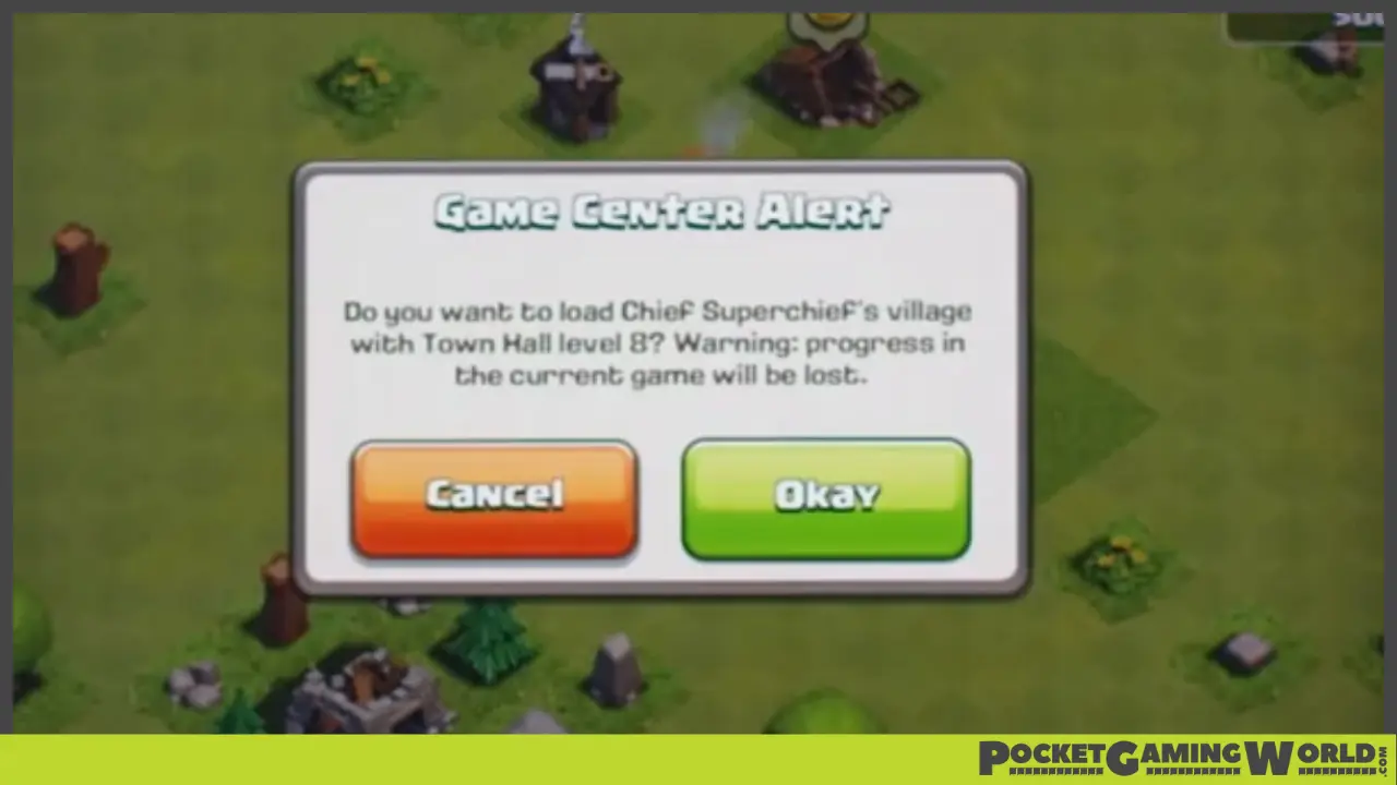 how to sign into game center on clash of clans
